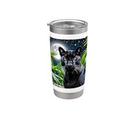 Puma noir Gobelet isotherme en acier inoxydable double paroi