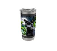 Puma noir Gobelet isotherme en acier inoxydable double paroi