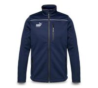 PUMA Veste de travail pour homme en tissu softshell à trois couches - Imperméable et coupe-vent - Coupe ajustée - Veste de travail pour l'artisanat, la production, la logistique et la construction