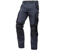 PUMA Workwear Precision X Pantalon de Travail pour Hommes, Nombreuses Poches & Genoux renforcés - Idéal pour Les Artisans, Les ouvriers de Production et de Construction - Gris/Noir - Taille 64