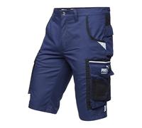PUMA Workwear Precision X Short de Travail pour Hommes, Nombreuses Poches & Réflecteurs - Idéal pour Les Artisans, Les ouvriers de Production et de Construction - Bleu Marine - Taille 52