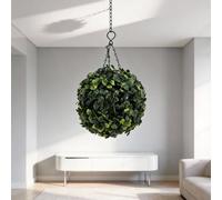 Pumixiy Guirlande lumineuse à énergie solaire en forme de boule artificielle résistante aux intempéries avec chaînes de suspension pour jardin, cour, mariage, fête et festival (16 cm, coloré)