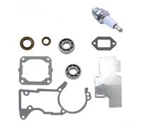 Pumixiy Kit de roulement de vilebrequin pour tronçonneuse Ms440 MS460 11280300406 - Joint d'huile de bielle - Pièces de rechange résistantes à l'usure et faciles à installer (D)