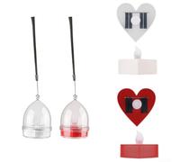 Pumixiy Lot de 4 bougies chauffe-plat solaires LED vacillantes, étanches pour extérieur, décoration de jardin, terrasse, allée, fête de mariage, décoration d'intérieur (D)