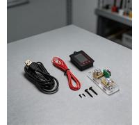 Pumixiy Moniteur de batterie numérique, avec shunt 100 A, voltmètre ampèremètre LCD, pour véhicule récréatif, compteur de puissance 8-120 V DC, testeur de courant bidirectionnel (écran monochrome)