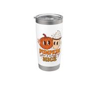 Pumpkin Spice Everything Nice Autumn Peace Sign Gobelet isotherme en acier inoxydable double paroi