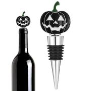 Pumpkin Wine Cork - Halloween Alloy Wine Sealer Bottle Cork, Decorative Pumpkin Bottle Stopper with Strong Seal Fit for Kitchen Home Cellar Living Room Party Holiday Dining Table 4.17x1.57 Inch