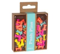 Punaise de fixation couleurs assorties - Boîte de 50