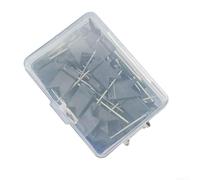 Punaises de Carte en Plastique et Métal 50pcs(black) | Matériau plastique et métal, pointe acier solide, ne se plie pas, usage fréquent, résistance élevée