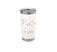 Punta Gorda Florida - Design vintage et élégant Gobelet isotherme en acier inoxydable double paroi