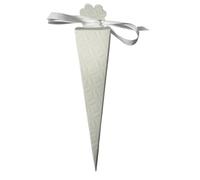 PuntoCasaStore Lot de 20 boîtes cônes en forme de fleur 15,5 x 4 x 4 cm pour bonbonnières de mariage, marque-place, décoration (ruban non inclus)