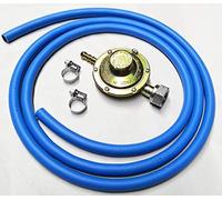 PuntoCasaStore Régulateur fixe basse pression barbecue poêles gaz + 2 m tuyau GPL + 2 colliers de serrage