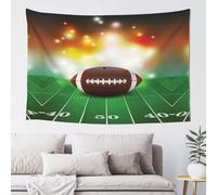PUOJIEAT Tapisserie Murale Football Tenture Murale Football Américain 3D Tapisseries Decoration Murales Tissu Microfibre pour Maison Salon Chambre 130x150 cm 1698-GT