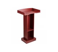 Pupitre Conférence 105 cm, Bois, Podium Pied, Large Surface Lecture, Butoir Livre Étagère, pour Bureau École Mariage Concert