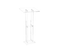 Pupitre de Conférence Podium en Acrylique 126,5cm Pour Bureau Ecole Mariage Concert