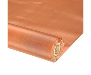 Pur Filet De Cuivre Maille D'écran Treillis Métallique en Cuivre à 99 Tamis en Métal Conducteur pour Blindage RF/EMI/EMF Cages De Faraday Filtre Dense(Size:1x1M(3x3FT),Color:300 Mesh)