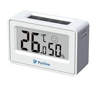 PUR LINE | Thermomètre hygromètre numérique compact WS01S, jauge de température et d'humidité intérieure avec écran LCD, mini thermo-hygromètre pour maison, bureau, chambre et serre