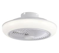 PUR LINE | Ventilateur de plafond avec lumière LED et grille de sécurité - Télécommande, 6 vitesses, lumière réglable, idéal pour les chambres et les bureaux