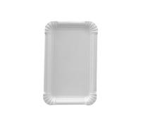 Assiette en carton 'pure' rectangulaire, blanc