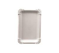 Papstar Assiette en carton 'pure' rectangulaire blanc 13 x 20 cm