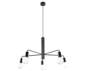 Pure lume Lustre Basilik 5 lampes - Noir