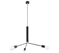 Pure-lume Lustre plafond industriel - Noir