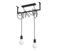 Pure lume lustre suspendu Toledo - Noir
