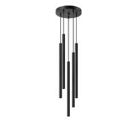 Pure lume Suspension 5 lampes intérieur - Noir