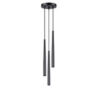 Pure-lume Suspension ronde 3 lampes - Noir