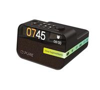 Pure Moment Charge - Réveil sans Fil, Dab+/FM, Bluetooth, Sons naturels, Bruit Blanc, Wake-up Light - Parfait pour Chambre et Bureau, Couleur Noir