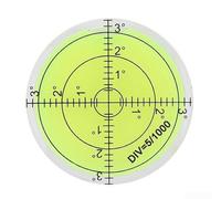 PureBowlic 60 mm rond pour niveau à bulle, circulaire en acrylique transparent pour jauge bullseye pour caravane, trépied d'appareil photo et calibrage électronique de la balance électronique, boîtier