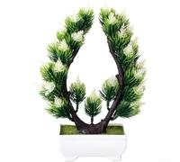 PureBowlic Arbre en acacia réaliste en soie 25 cm | Design en acacia réaliste, couleurs vives, attrait naturel, centre de table de mariage, toile de fond pour photo (rouge)