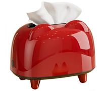 PureBowlic Boîte à mouchoirs à ressort pour une distribution fluide, support moderne en ABS pour salon, chambre à coucher, cuisine, salle de bain, fermeture sécurisée, accessoire de décoration