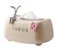 PureBowlic Boîte à Mouchoirs PP Brun Ressort Automatique Boîte à Mouchoirs | PP pour robuste, ressort automatique, motif brun, anti-dérapant, pour idéal salon cuisine(F)