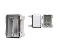 PureBowlic Boîte de distribution étanche //IP66 //ABS//Boîte de jonction électrique pour extérieur à faible courant Boîtier mural pour interrupteurs et composants (110 x 110 x 75 mm) (110 x 110 x 75
