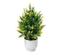 PureBowlic Bonsaï artificiel lavande 30 cm de style nordique en plastique | Minimaliste pour un design nordique, esthétique moderne, s'adapte aux maisons contemporaines, aux accents de salon