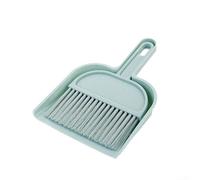 PureBowlic Ensemble mini balai et pelle à poussière pour brosse à main, kit de nettoyage de bureau semi-circulaire compact pour bureau, cuisine, comptoir, clavier, petit balai en plastique pour trou
