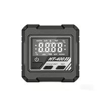 PureBowlic Inclinomètre magnétique numérique 4 x 90° avec haute précision ± 0,2°, écran LCD rétroéclairé, base en métal pour outil de mesure de niveau de construction (rétroéclairage blanc)