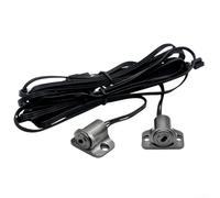 PureBowlic Interrupteur à induction à double porte 12 V 24 V, prise de contrôle centralisée pour lumière LED, sonde amovible, marche/arrêt automatique pour armoire, ligne de 2 x 2 m, économie