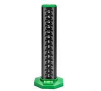 PureBowlic Jauge de niveau d'espacement réglable pour carrelage - 165 mm/315 mm - Double échelle pour marquage de contour pour carrelage plat - Règle en plastique vert haute visibilité pour marches au