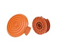 PureBowlic Kit de bobine de rechange avec couvercle pour modèles Worx WG105 à WG118 - Double couche pré-enroulée en nylon - Design spirale - Double ligne - Système ABS pour capuchon encliquetable