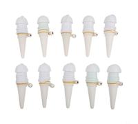 PureBowlic Lot de 10 distributeurs d'eau pour plantes - Système d'arrosage automatique - Pour plantes d'intérieur, balcon, jardin - Piques à libération lente - En plastique (B)