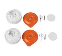 PureBowlic Lot de 2 capteurs de température et d'humidité Zigbee pour alarme, pour capteur suisse ± 0,2 °C, moniteur de maison intelligente pour Alexa IHost pour Smartthings, batterie CR2477 d'une
