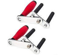 PureBowlic Lot de 2 lève-panneaux robustes en alliage d'acier pour cloison sèche //carrelage/planche à bois 0-45 mm Poignée antidérapante en caoutchouc Capacité 80 kg Rouge /// Lot de 2
