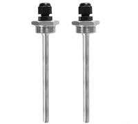 PureBowlic Lot de 2 manchons d'immersion en acier inoxydable 304, filetage G3/4, boîtier de protection pour capteur de température, pour réservoir d'eau, solaire, pour panneau aveugle, sonde de