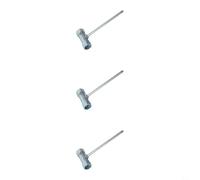 PureBowlic Lot de 3 clés pour tronçonneuse avec douille d'allumage et manchon carré, kit d'outils en métal pour équipement d'extérieur, coupe de gazon et coupe du bois (douille hexagonale 4-4-5)