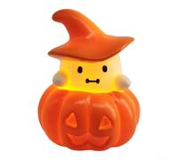 PureBowlic Lot de 3 veilleuses LED pour Halloween, spectre mignon et chapeau de sorcière, décoration citrouille, lampes de table sans fil à piles pour intérieur, maison, fête, chambre à coucher