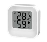 PureBowlic Mini thermomètre hygromètre électronique avec grand écran LCD, température intérieure, hygromètre de précision ± 1 °C, indicateur de confort d'air pour la maison, la chambre d'enfant, la
