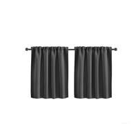 PureBowlic Paire de rideaux gris clair 40 x 60 cm | Bloque efficacement la lumière du soleil, crée un espace privé, idéal pour les cuisines, les salons, 2 panneaux par paquet