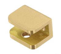 PureBowlic Pince à verre en laiton massif de 4,8 mm, support de fixation d'étagère, pour salle de bain, armoire à vin, support de séparation, pour vis en caoutchouc antidérapant (grand)